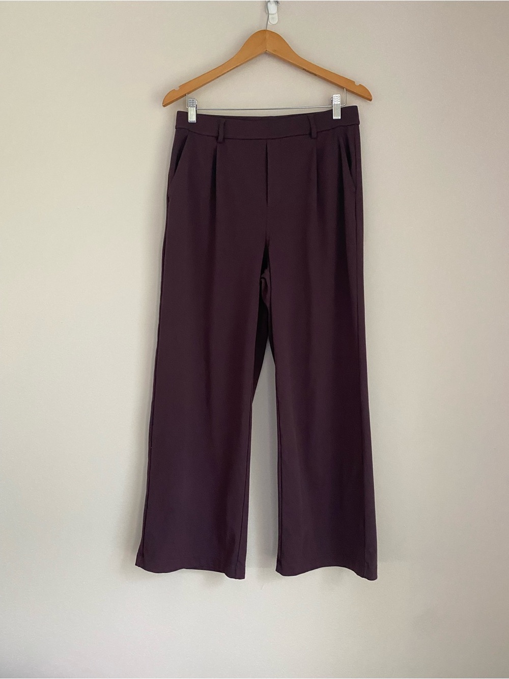 Halara Flex™ DayStretch High Waisted Pocket Straight Leg Work burgundy large